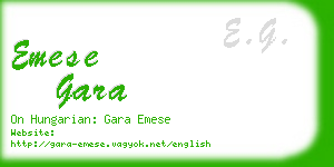 emese gara business card